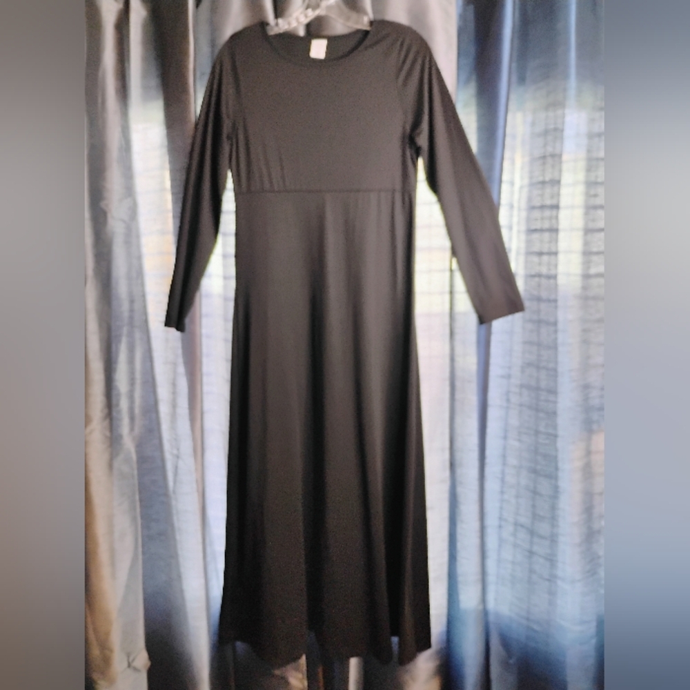 Composition Black Long Sleeve Dress